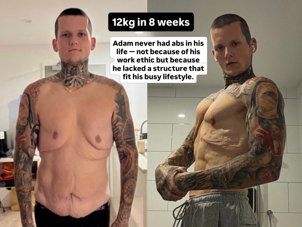 Adam before / after